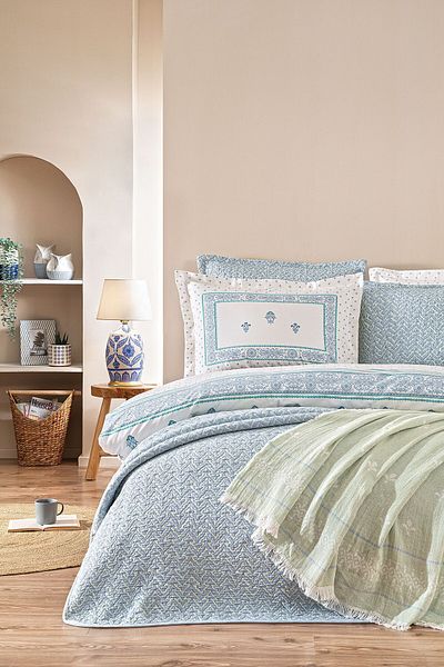 Puffy Blue Cosie Eternal Dowry Set - Double