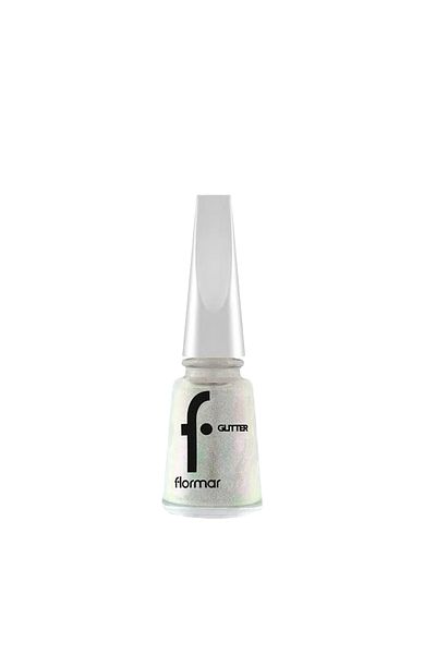Flormar Glitter Yarı Transparan Parlak Bitişli Simli Oje 11 ml | 26 Snow Globe