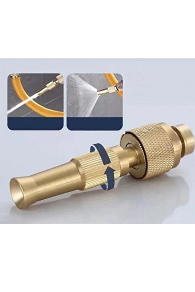 İLİVA Ayarlanabilir Basınçlı Hortum Ucu - Bahçe Sulama , Araba Yıkama Tazikli Su Püskürtme Aparatı