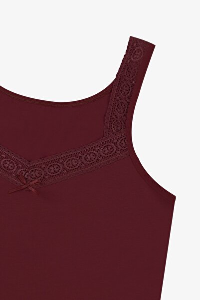 koza iç giyim Kadın Dantel Detaylı Atlet Külot Takım