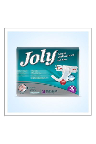 Joly Adult Patient Diapers with Waistband Size Xl 30 Pieces