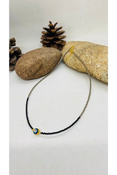 Porsuk Alternatif الخرز الرملي الأفغاني المصنوع يدويًا، قلادة نسائية مطرزة بع...