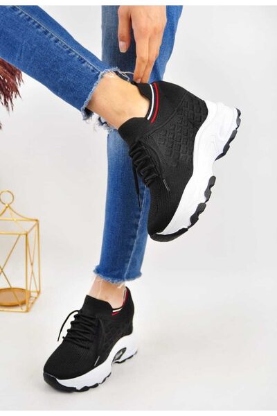 Leyna Women's Wedge Heeled Knitwear Sports Shoes