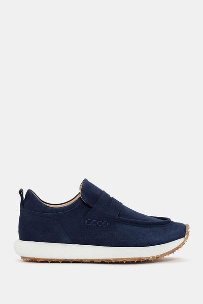 Bestyle Adidași unisex din piele de căprioară Troy bleumarin