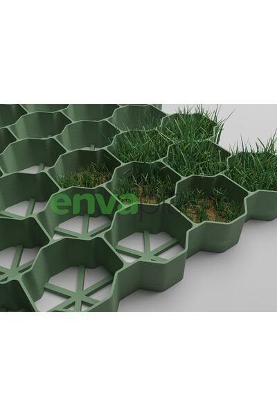 EnvaPlas Profesyonel Bahçe Ekipmanları Pratik Garden Çim Ve Çakıl Tutucu Yeşi...