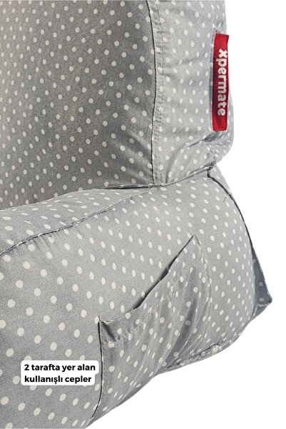 XPERMATE Ergodestek Gripuan Tv Pillow - Back Cushion, Lumbar Pillow and Zippered Sleeves Post Surgery