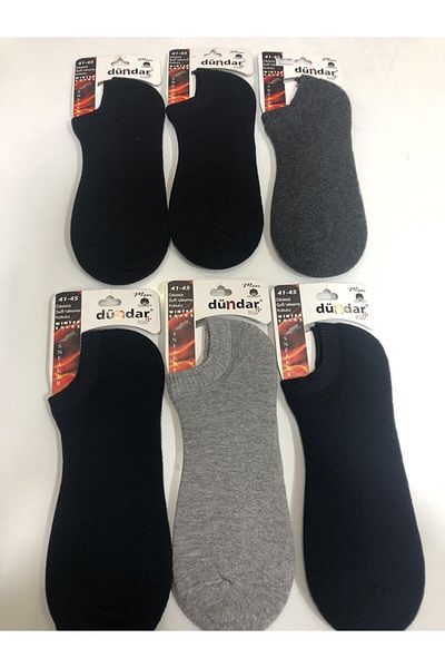 Dündar Plus Ανδρικό Sneaker Μικτό Πετσέτα χωρίς ραφή 6 συσκευασιών