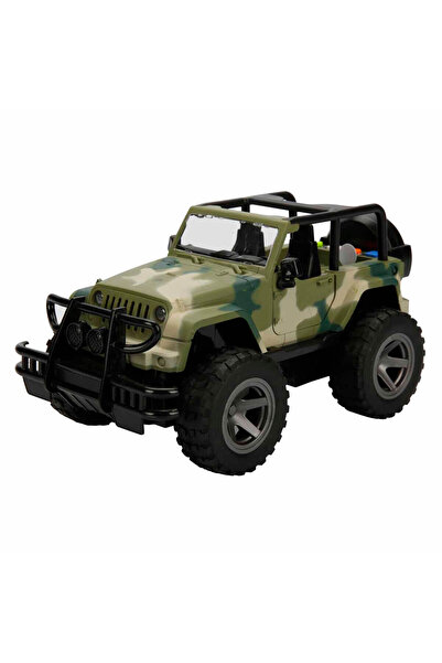 Sunman 1:16 Sesli ve Işıklı Jeep - Asker Yeşili