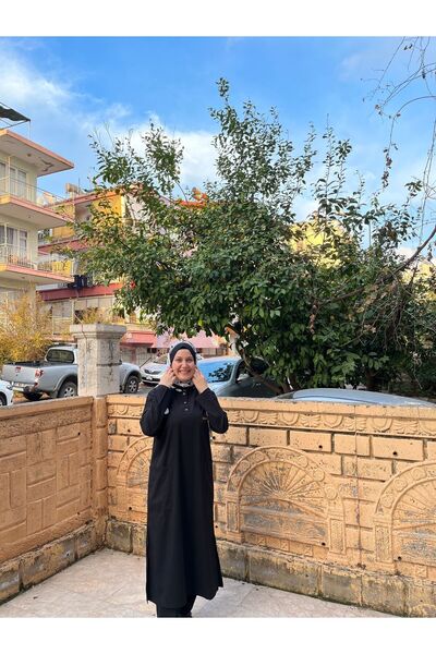 haceryılmaz Tesettür sof likralı 110 cm doktor ve hemşire forması scrubs