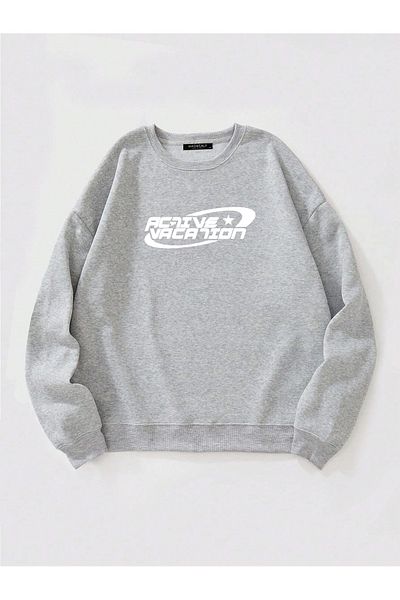 Mad&Calf Φούτερ Unisex Oversize Fleece - Active Vacation Printed