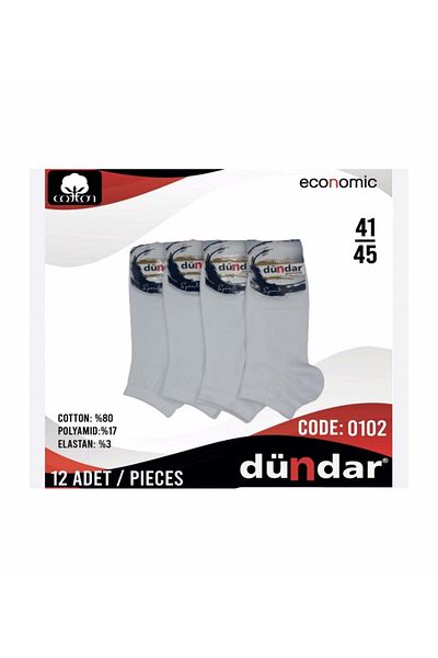Dündar Ciorapi economici din bumbac pieptănat pentru bărbați - 12 bucăți