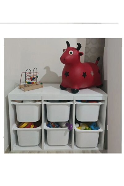 OYUNCAK DOLABI Beyaz Çok Amaçlı Dolap Mdflam Ceylin 1