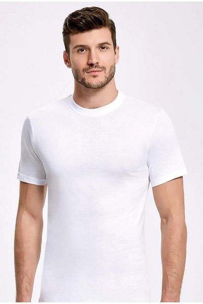 İLKE İÇ GİYİM Men'r İllkeUnderrhirt Athlete 1004-1005 - 3 Piecer Zero Collar
