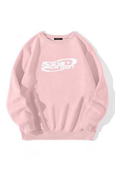 Mad&Calf Φούτερ Unisex Oversize Fleece - Active Vacation Printed
