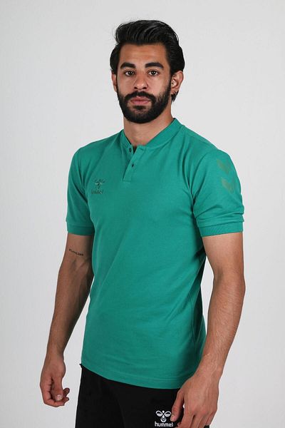 hummel Tricou sport cu guler pentru bebeluși din bumbac verde Armin