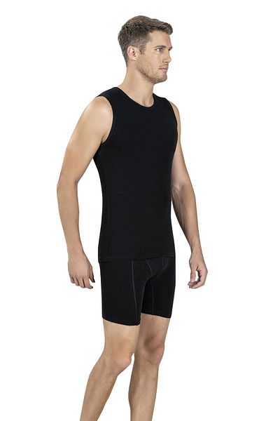Jiber 114 - 12 Men'S Cotton UnderShirt Tank Top, Crew Neck and Crew Sleeve