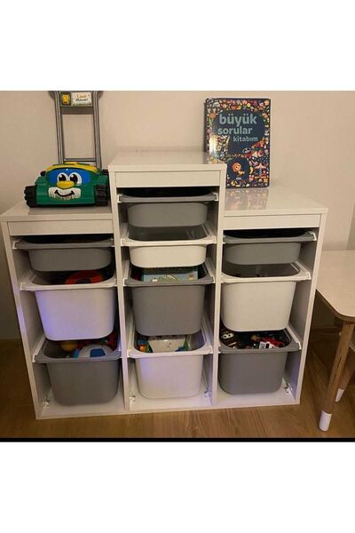 OYUNCAK DOLABI Mdf Oyuncak Düzenleme Saklama Dolabı Şampiyon-3