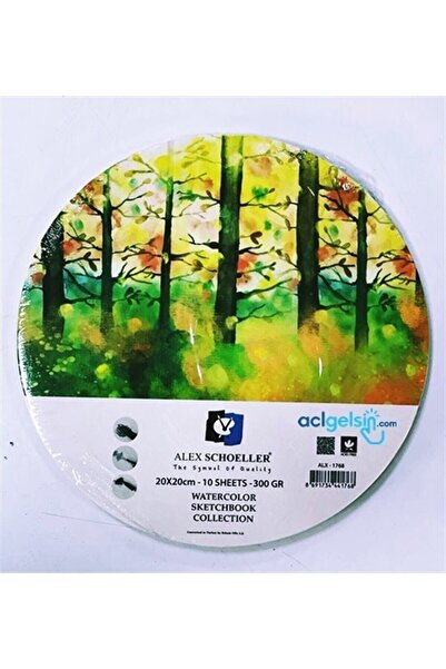 Alex Schoeller 20 × 20 10 ورقات 300 جرام قالب صورة دائري