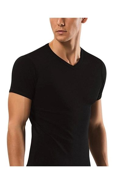 YILDIZ Yıldız Men's Ribbed V-Neck Body Undershirt 60/62 - 6 Pieces