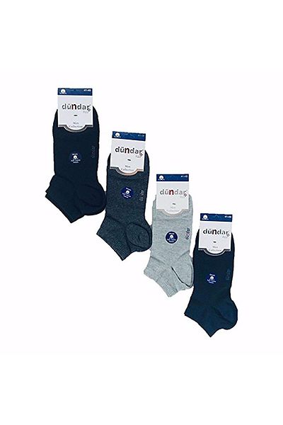 Dündar Σετ κάλτσες Unisex 6 Pieces Seamless Cotton Plus Booties