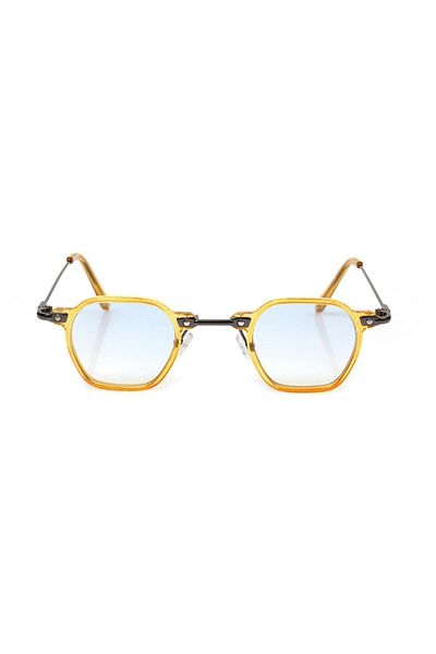 TomyHelf Unisex Sunglasses with Yellow Frame - Rectangular Design