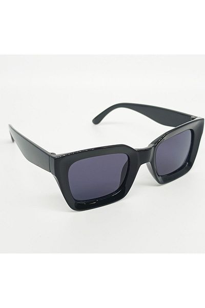 TomyHelf Square Design Black Frame Black Glass Sunglasses