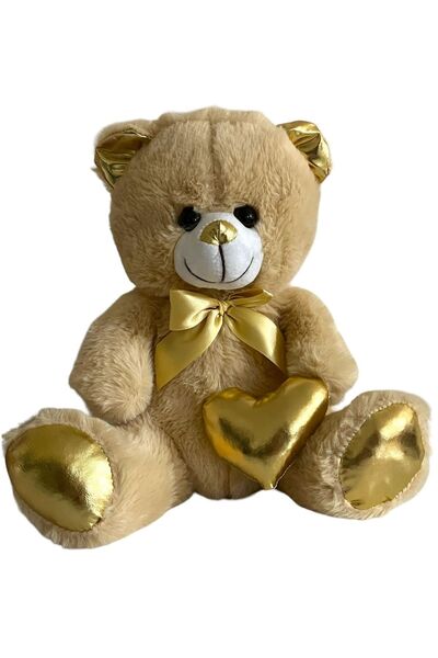 Shem 30 Cm Papyonlu Kalpli Ayıcık(%100 Yerli)