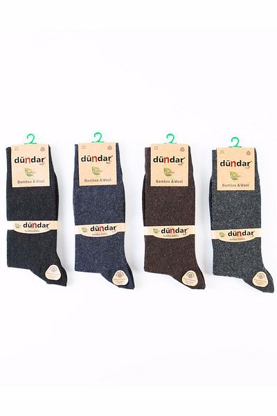 Dündar Ανδρικές κάλτσες Plus Bamboo Wool 5923 - 6 Τεμάχια