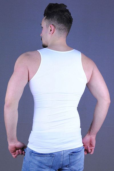 JoCox Corset fără cusături pentru bărbați - alb