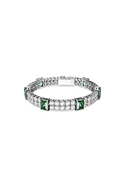 Swarovski 5666163 Swarovski Bilezik Matrix:Tb L Green Stones Gre/Rhs M