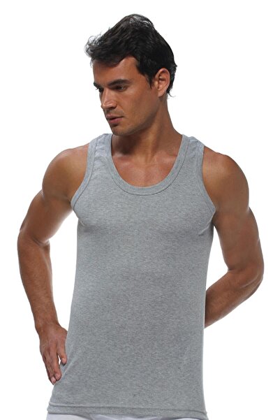 GÜMÜŞ Men's Ribbed Strappy Tank Top 3002/4004 - 6 Pieces