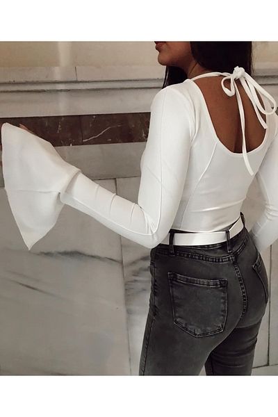 buqre Spanish Sleeve Crop Ate3056