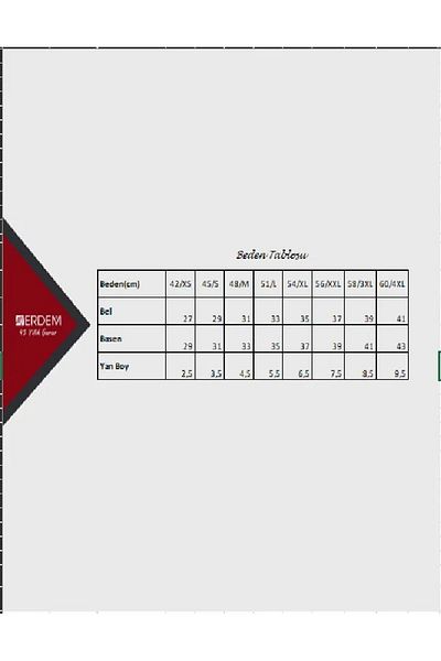 Erdem Γυναικεία εσώρουχα μπικίνι Lycra 7105 - 3 Τεμάχια