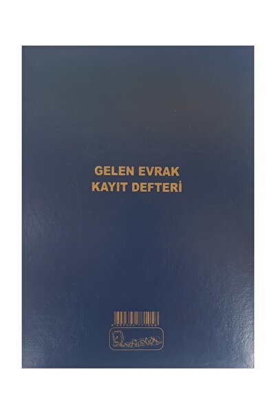 Kocaoluk Gelen Evrak Kayıt Defteri Cilt Kapak