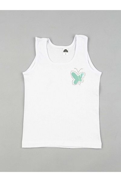 GÜMÜŞ Girl's Wide Strap Stoned Undershirt 3056 - 6 Pieces