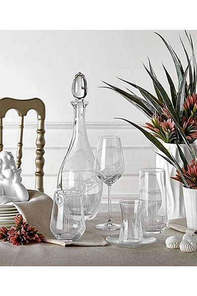 DECOSTYLE Hisar 49 Piece Paşabahçe Glass Cup Set for 12 People