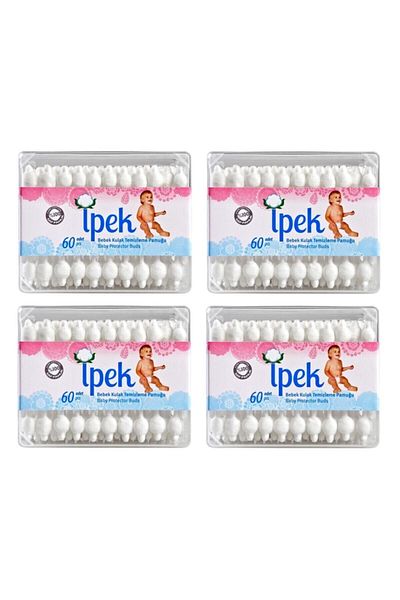 İpek Baby Ear Cleaning Cotton 4 x 60pcs