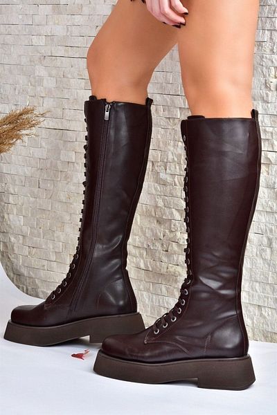 Fox Shoes Hnědé šněrovací ležérní dámské boty L610130909