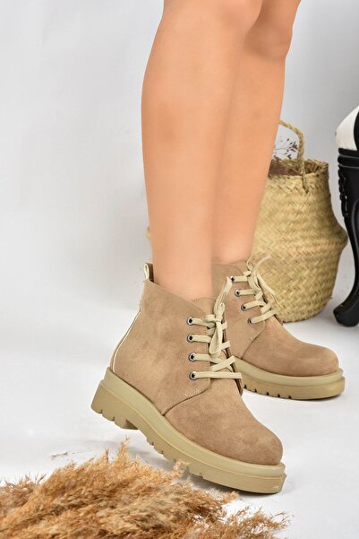 Fox Shoes Vizon Süet Kadın Bot L996033802