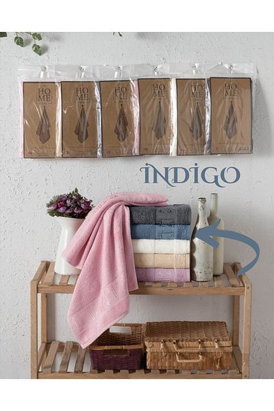 For Home Πετσέτα μπαμπού Indigo Blue 50x90 cm - Γρήγορη απορρόφηση και στέγνωμα