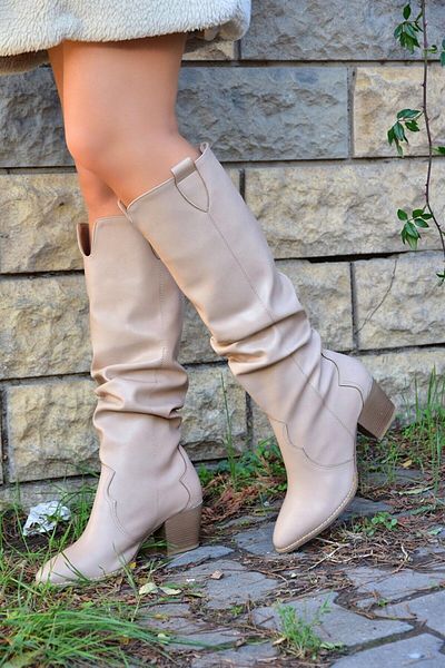 Fox Shoes Γυναικείες μπότες με κορδόνι από δέρμα Dallas J404040109