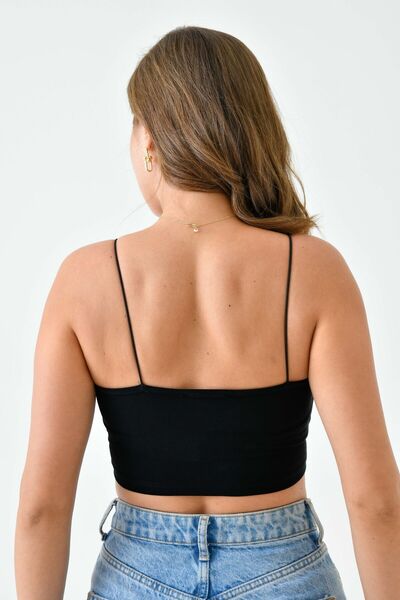 lovebox Damska bawełniana bluzka z elastycznym paskiem w kolorze czarnym 10530