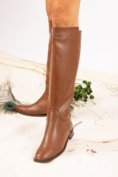 Fox Shoes Tan Γυναικείες Μπότες J654065609