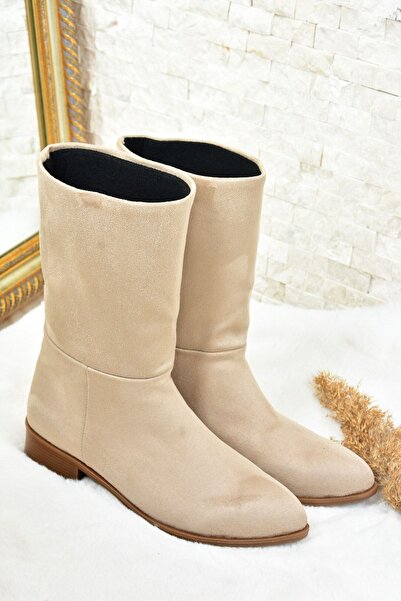 Fox Shoes Ten Süet Düz Taban Günlük Kadın Bot L726597702