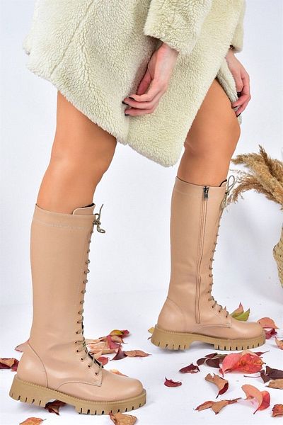 Fox Shoes Skin Laced Daily Γυναικείες Μπότες L430194009