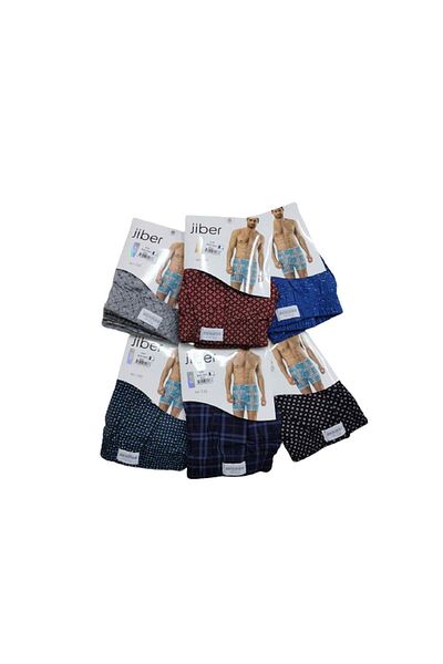 Jiber Ανδρικά εμπριμέ μικτά χρώματα Boxer 130 - 9 τεμάχια