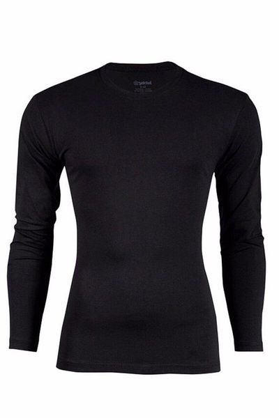 YILDIZ Men'S Modal Body - Long Sleeve, Zero Collar, AThleTe T-shirt 3 Pack - 385-386