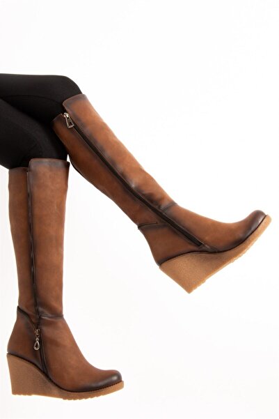 Fox Shoes Tan γυναικείες μπότες E674220209