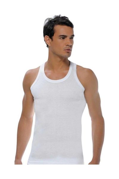 GÜMÜŞ Men's Ribbed Athlete Undershirt 4019 - 6 Pieces