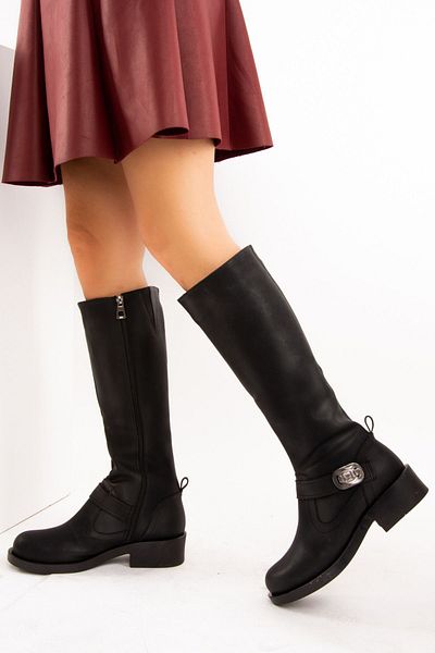 Fox Shoes Μαύρα γυναικεία μποτάκια E674270309
